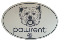 Pawrent Westie Euro Magnet Pawrent Euro Breed Magnets